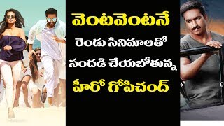 Gopichand  Back to Back Movie Releasing In This August 2017 | Gautham Nanda (Goutham Nanda)| Action