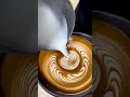 Perfect latte art wings tulips #baristaskills#bestoflatteart