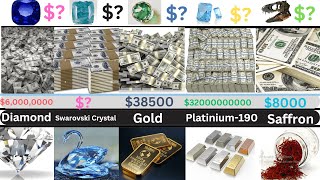 Price Comparison (Most Expensive Substance) #info #cash price #products #items #substances #diamond