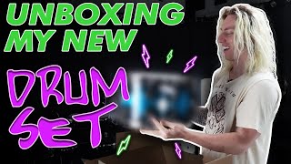 New Drum Set Unboxing + Set Up Time Lapse!