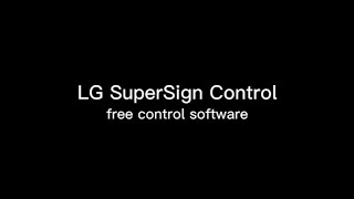 LG SuperSign Control