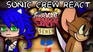 Sonic Characters react to Friday Night Funkin VS Tom’s Basement SHOW // TOM AND JERRY // Part 1?