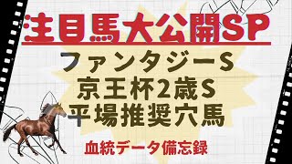 【重賞予想】2021京王杯２歳S、ファンタジーS注目馬大公開！平場の注目穴馬もご紹介します！