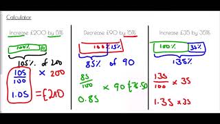 Percentage Increase/Decrease - Mr Morley Maths