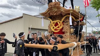 令和4年 木戸本郷 市東集会所通過 千代田神社秋季例大祭 千代田地だんじり祭