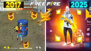 2017 OLD FREEFIRE VS 2025 NEW FREEFIRE || THE STAR