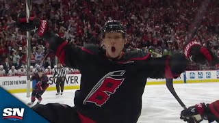 Hurricanes' Kuznetsov Goes Short Side To Open Scoring In Stanley Cup Playoffs