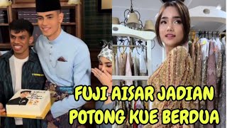 TANGIS BAHAGIA FUJI AISAR JADIAN POTONG KUE BERDUA