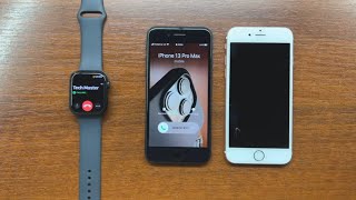 Apple Watch 7 45 mm Outgoing Call | iPhone 7 \u0026 iPhone 6S Incoming Calls