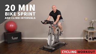 MAX Sprint & Climb 20 Min Interval Bike Exercise
