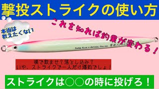 【ショアジギング】撃投ストライクの使い方、使い分け〜ストライクは〇〇の時に投げろ！（青物）