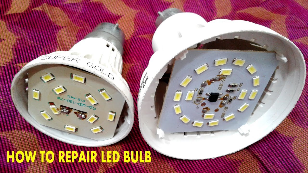 Led Bulb Repair Easily Youtube Led Bulb Repair Easily Youtube