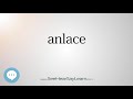 anlace - The Most Obscure English Words Defined 🗣🔊