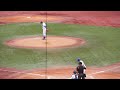 2022 10 19 水 エーアンリン 駒澤大学 vs 小田康一郎 青山学院大学 ファーストゴロ