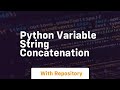 python variable string concatenation