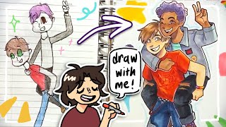 Redrawing My Old Art! | Chatty Draw With Me