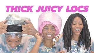 How To DIY HOT OIL TREATMENT On Thick Locs 4C HAIR