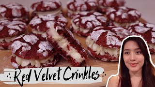 CHEWY RED VELVET CRINKLES WITH CREAM CHEESE FILLING | MOTHER'S DAY SPECIAL