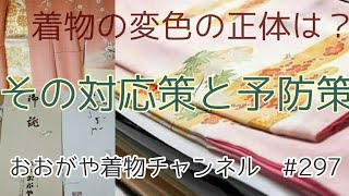 #297　※閲覧注意　着物の変色の正体は？　シミ、カビ、ヤケの対策について解説【シミ抜き・クリーニング・おおがや・岡崎市・呉服屋】