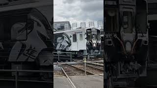 【京都鉄道博物館】若桜鉄道　バイク隼ラッピング車両（反対側のデザイン）