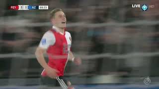 Goal Marcus Pedersen - Feyenoord 2-1 AZ Alkmaar