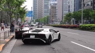 東京 スーパーカー加速サウンド ／ Supercars sound in Tokyo. Aventador 488 Nismo more