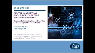 GSCA Webinar: Digital Marketing Tools for Theaters and Distributors