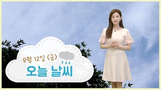 아침까지 가끔 비..낮 기온 크게 올라 (2022.08.12/뉴스투데이/포항MBC)