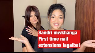 NAIL EXTENSIONS TRY KHALAMBAI NOAONW 😱🥰 || GEMSRI DAIMARI || EPISODE-312