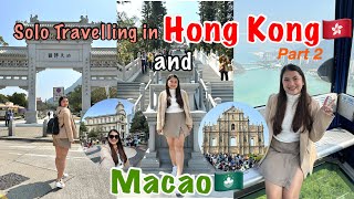 Hong Kong Travel vlog Part 2 |Hong Kong to Macao Travel guide|Travel guide for solo travellers in HK