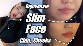 Lose Face Fat & Double Chin. Facelift, Slim V Shape Sharp Jawline Face Yoga Massage 2-in-1 Routine