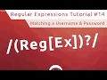 Regular Expressions (RegEx) Tutorial #14 - Matching a Username