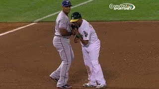 Adrian Beltre STARES DOWN Alberto Callaspo!