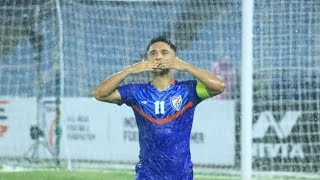 Sunil Chettri's 84th goal - India vs Hong kong - AFC Asian cup qualifier
