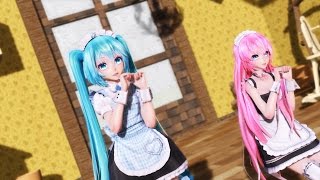 【MMD】オツキミリサイタル/ Otsukimi Recital - Luka X Miku  HD 1080p