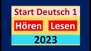 Start Deutsch A1 Hören, Lesen  Modelltest mit Lösung am Ende || Vid - 166