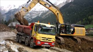 Marjollet TP - CAT 349 E LME - terrassement à La Clusaz