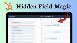 How to pass contact property values with hidden form fields in HubSpot