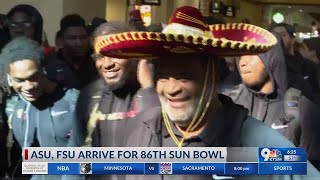 ASU, FSU arrive for 86th Sun Bowl