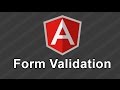 AngularJS Tutorial - Form Validation with AngularJS