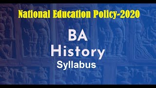 NEP B.A. History Syllabus of Gulbarga University | New BA 1st Year Syllabus 2021of GUG | GUK