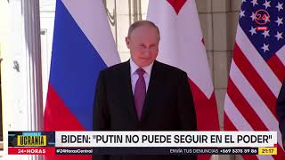 Presidente Biden: "Putin no puede permanecer en el poder" | 24 Horas TVN Chile