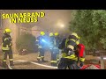 [SAUNABRAND IM KELLER EINES EINFAMILIENHAUSES] - Starke Rauchentwicklung | Feuerwehr Neuss -