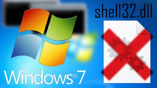 Windows 7 oublie shell32.dll
