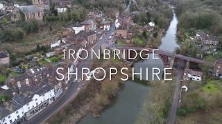 Ironbridge Shropshire drone footage 4k.