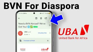 🌍 Need a BVN Abroad? Do This with UBA Bank—No Flight to Nigeria Required