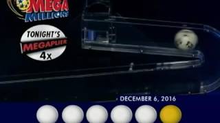 2016 12 06 Mega Millions Numbers and draw results