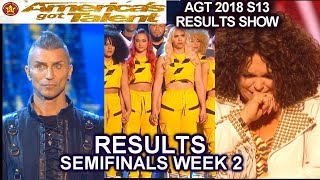 RESULTS Semi-Finals 2  Vicki Barbolak Da Republik Aaron Crow America's Got Talent 2018 AGT