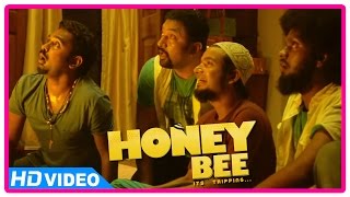 Honey Bee Malayalam Movie | Scenes | Asif Ali and Friends Comes to See Bhavana | Baburaj