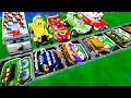 Mega pits with McQueen and Pixar Cars Vs Big & Small Lightning McQueen! BeamNG Drive Battle!